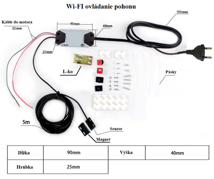 SMART ovládanie wifi modul